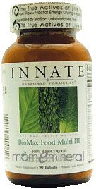 BioMax Food Multi III 180 Tablets by Innate Response
