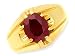 9ct Gold and Garnet Gentleman's Signet Ring