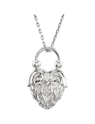 Vintage-Inspired Heart Design Pendant or Necklace Pendant Sterling Silver 85328
