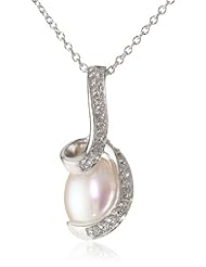 Bella Pearl Fancy Pearl Pendant Necklace, 19"