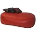 XXX-L HUGE 16cu FT RED FAUX LEATHER BEANBAG BED BEAN BAG SOFA BED