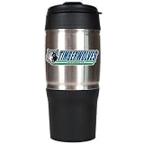 Minnesota Timberwolves 18 oz. Stainless Steel / Black Travel Mug (with 