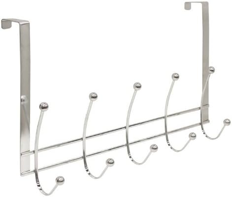 HDS Trading 5 Over Door Hooks 24 Chrome Finish - HDS Trading DH10301