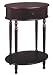 Ore International Oval Side Table, Cherry