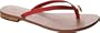 Casual Barn Women's Anchor Flip Flops,Red,7 M US