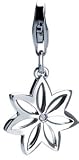 Flower Sterling Silver Diamond Charm by Hot Diamonds
