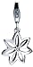 Flower Sterling Silver Diamond Charm by Hot Diamonds