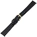 Timex Men's Q7B821 Calfskin 16mm Black Replacement Watchband