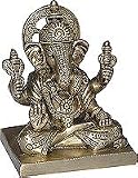 ShalinCraft Ganpati Ganesha Brass Figurines Made in India 3.75 x 2.75 x 4.5