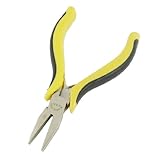 uxcell　プライヤー　安全なグリップ　金属、ソフトプラスチック　軽量　黄、黒、シルバートーン　便利で実用的