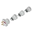 Hama Adaptateurs prises secteur de voyage pour Europe/USA 4 prises Blanc