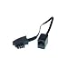 Adapter TAE-F Stecker auf RJ45 Kupplung, mit 0,2 m Kabel VE=1