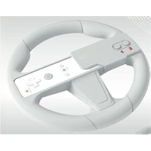 Wii Racing Wheel With Button Shifter For