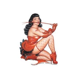 Olivia Deberardinis Sexy Fishnet Heart Tattoo Bettie Page Pinup Car Sticker Decal