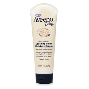 Aveeno Baby Soothing Relief Moisture Cream, Fragrance Free, 8-Ounce Tube