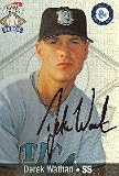 Derek Wathan, Utica Blue Sox - Marlins Affiliate Autographed Card