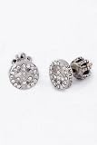 Juicy Couture - Juicy Couture Pave Peace Stud Earrings