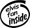 10" Elvis Fan Inside Vinyl Sticker Decal