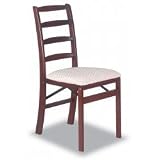 Ladder Back Folding Chairs, Set of Two