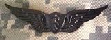 Flight Surgeon - Metal Insignia - Black - Full Size