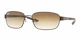 Ray-Ban RB 3430-014/51 Brown Metal Framed Sunglasses with Crystal Brown Gradient Lenses- 59mm