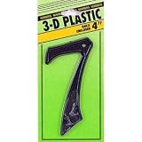 4" BLK Plas Number 7