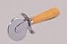 Wooden-Handle Pizza Cutter, 2-1/2" Blade