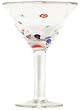 Hand Blown Glass Galaxy Martini Glass 7"H 10oz Set of Four