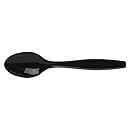 Dixie PTH53C Heavy Weight Polypropylene Teaspoon, Individually Wrapped, 6" Length, Black (Case of 1,000)