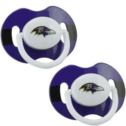 Baltimore Ravens Pacifiers 2 Pack Safe BPA Free