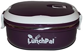 Square shape LunchPal Boxes Stainless Steel Food Container For Adults and Kids (Purple)