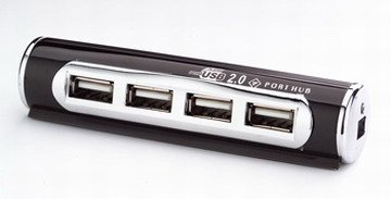 Childrens Toyshop  Electronics : TeckNet VH221A Aluminium 4 Port USB 2.0 Hub Hi Speed (Black)