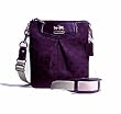 Coach Madison Op Art Signature Sateen Purple Crossbody Swingpack Handbag 43430