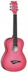 Dean Playmate Mini Acoustic Guitar, Pinkburst with Gig Bag, 3/4-Size