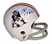 Stanley Morgan Autographed New England Patriots Throwback Mini Football Helmet