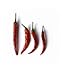 Four Red Peppers - 24"H x 20"W - Peel and Stick Wall Decal by Wallmonkeys