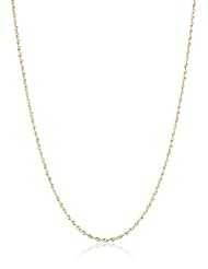 Duragold 14k Yellow Gold Solid Diamond-Cut Rope Chain Necklace (2.0mm )