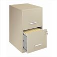 CommClad Home Office 18" Deep 2 Drawer Vertical Smart File Cabinet 14340 / 14341 Color: Black