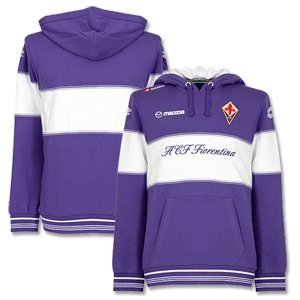 11-12 Fiorentina Official Hooded Sweat Top - Purple/White 11-12 Fiorentina Official Hooded Sweat Top - Purple/White