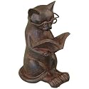 Cat Reading a Book Shelf & Desk Accessory Figure