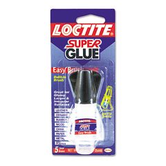 Super Glue Adhesive in Easy Brush No-Tip Bottle, .18-oz. Bottle (LOC0125446)