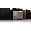 Philips MC127/05 Micro Hi-Fi with Wooden Speakers - Silver