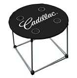 On The Edge Marketing OTE-820011 Cadillac Logo Black Folding Table