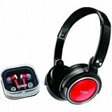 Coby Jammerz Headphones with Earclips CV215RED (Red)
