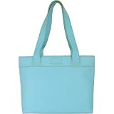 Caribbean Blue Lemon Baekgaard Genuine Leather Zip Tote