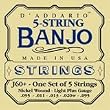 D'Addario Set Banjo Nickel Lite Plus