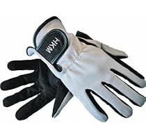 HKM Riding Gloves - Age 12 - Black/Grey