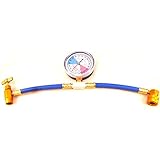 R134a エアコン ガス チャージ ホース　メーター付