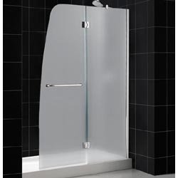 DreamLine SHDR-3148726-04-FR2 Aqua Shower Door Frosted Glass, Brushed Nickel