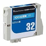 [カラークリエーション] Color Creation社製 エプソンICC32互換詰替え式汎用インクカートリッジ NRE-ICC32 NRE
